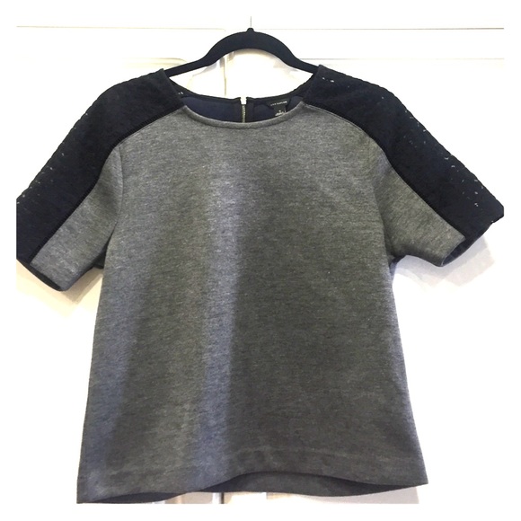 Ann Taylor cropped shirt