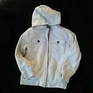 Thick, cold weather hoodie.