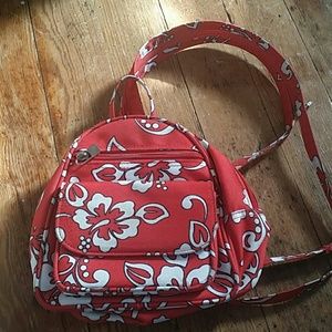 Red Hawaiian Mini Backpack