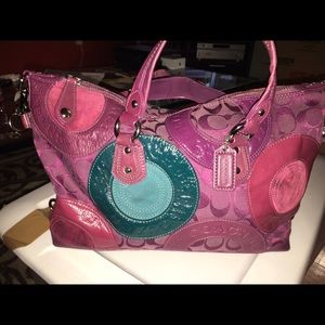 Good condition deep colored  COACH purse