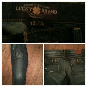 LUCKY BRAND NWT DISTRESSED JEANS - ANKLE LENGTH