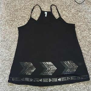Black tank top