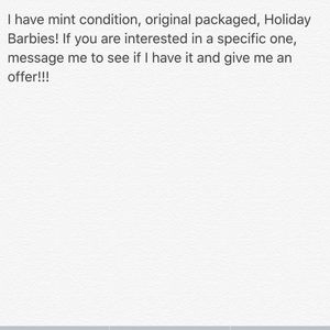 Holiday Barbies
