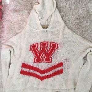 Wild fox cropped hoodie