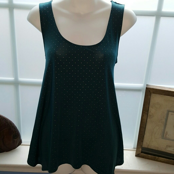 Studded silky tank