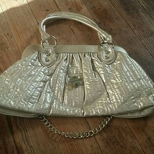 Gold Lock Handbag
