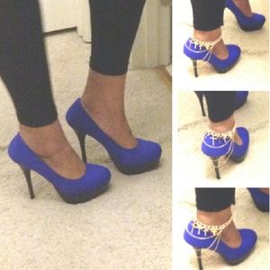 Gold Cross Heel Anklet