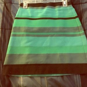 Multi Color Striped Skirt