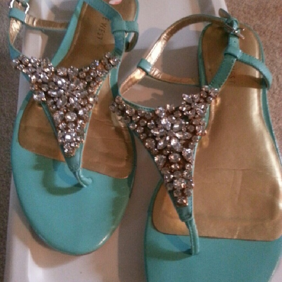Nine West rhinestone sandals