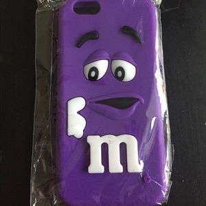 Purple M&M Soft Silicone iPhone 6/6S Case
