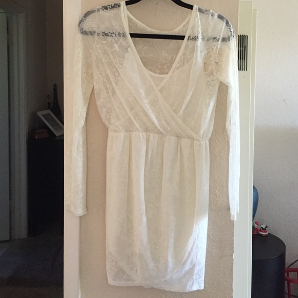 Wrap to lace dress