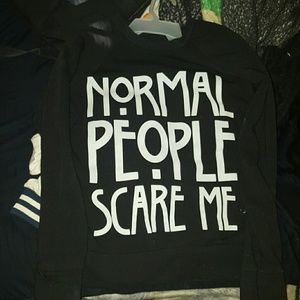NORMAL PEOPLE SCARE ME SWEATER