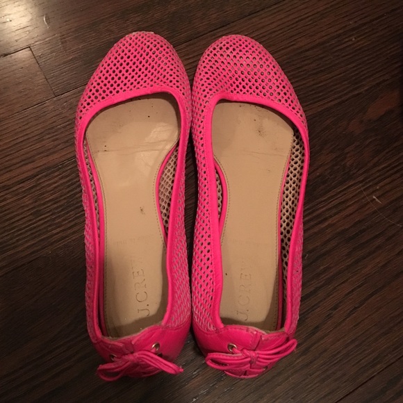 Hot pink jcrew flats