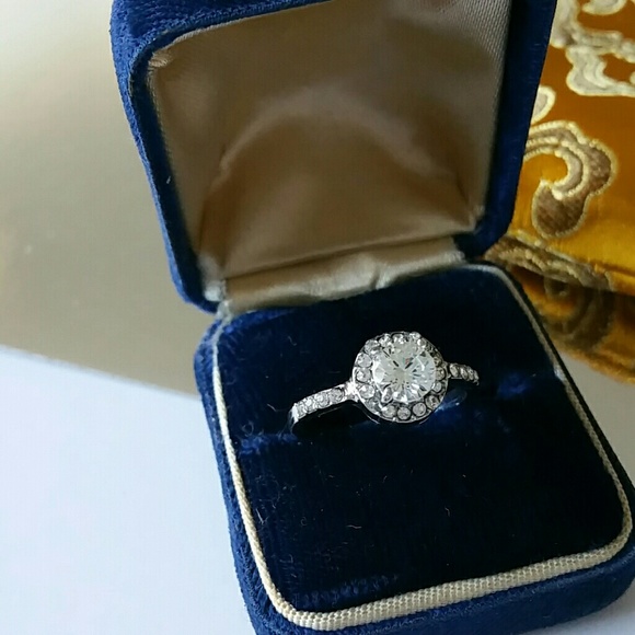 Simulated diamond engagement ring size 8