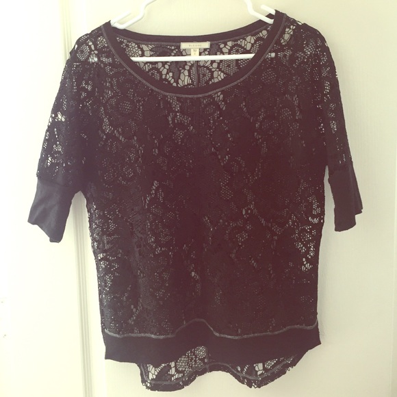 Super Soft Black Doily Shirt