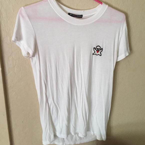 Brandy Melville white ghost t shirt