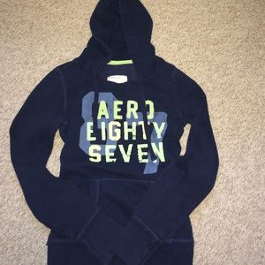 Size small navy blue Aeropostale hoodie