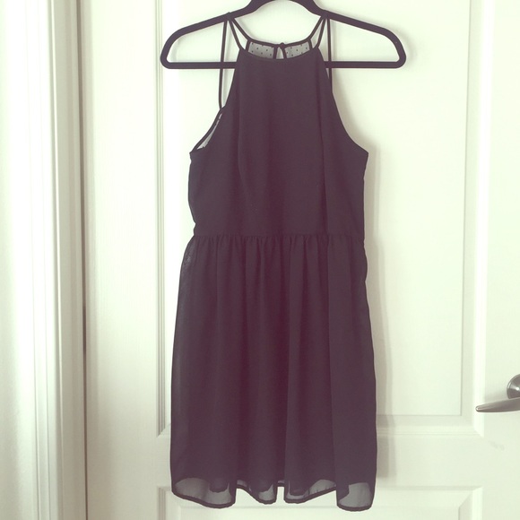 Little Black Chiffon Dress