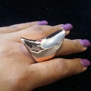 Unique 3 D Silver Ring