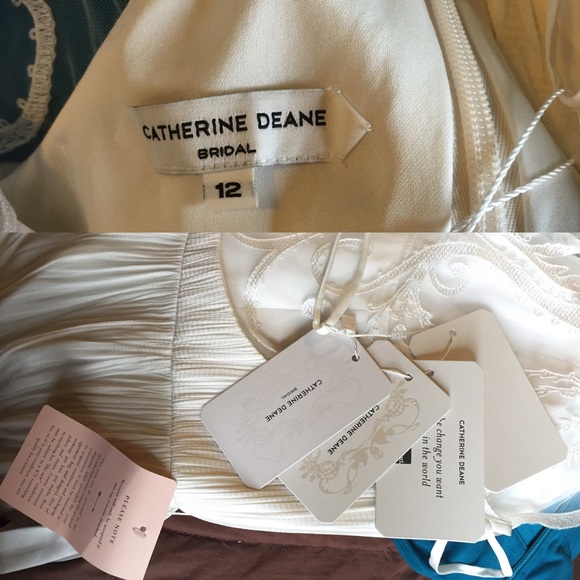 NWT Catherine Deane BHLDN "Wing Gown" - Picture 4 of 4