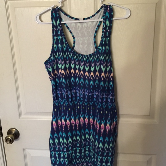 Cute multi colored knee length dress