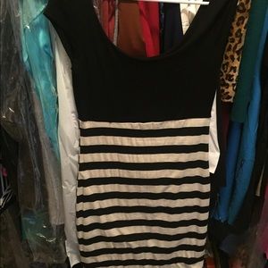 Black and white dress