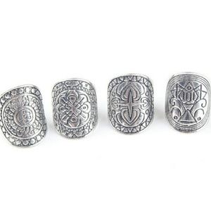 JUST REDUCED Vintage BOHO  Silver toned ring set