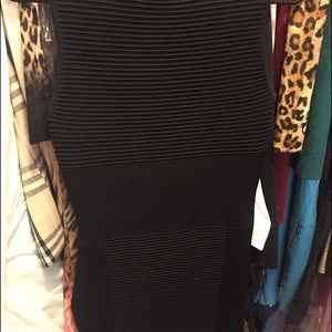 Classic black dress with a sexy flair