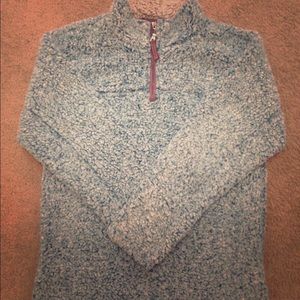 True Grit Pullover, Blue, Small