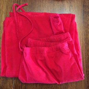 Scrub pants red