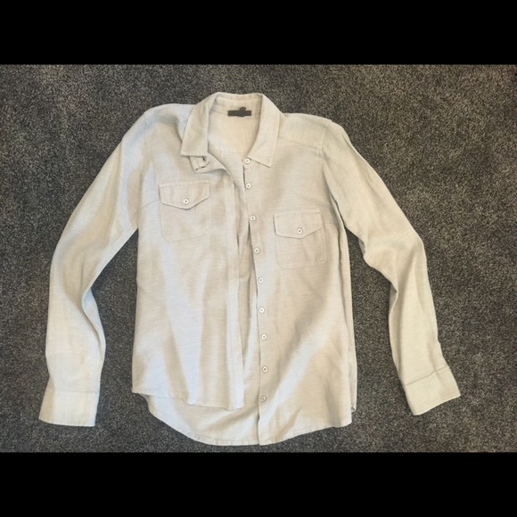 Chambray light blue button down