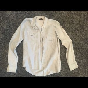 Chambray light blue button down