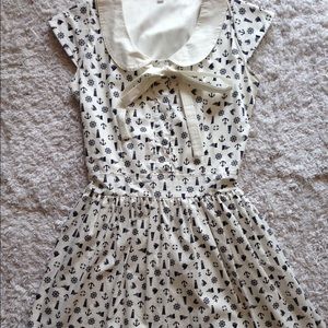 Sailor print dress