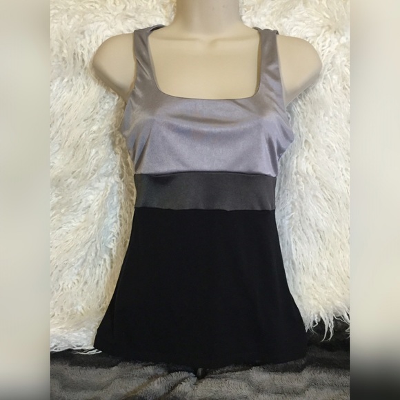 Express tank top Sz XS black silver