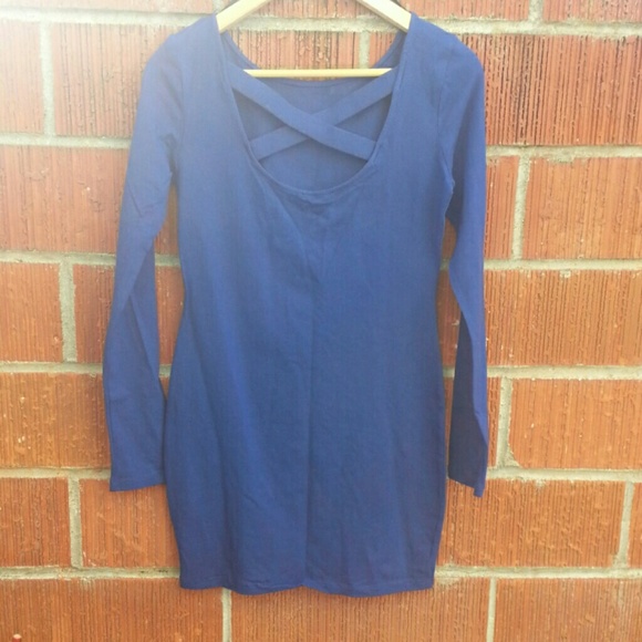 Forever 21 Blue Bodycon Dress - Picture 2 of 4