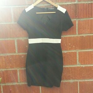 Black and White Bodycon Dress