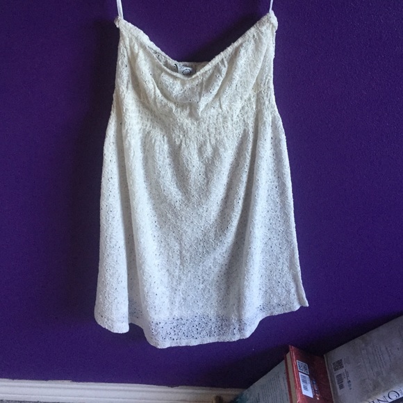Strapless swim suit cover up