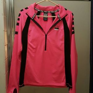 VS Pink Deep Zipped long sleeve!