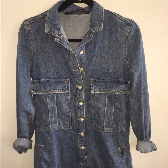 Zara Denim Romper