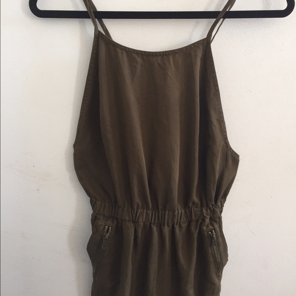 TopShop Olive Jumpsuit