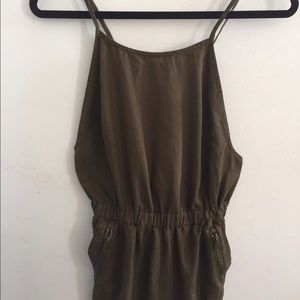 TopShop Olive Jumpsuit