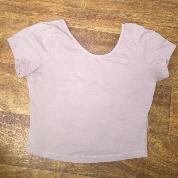 Pale Pink Open Back Croptop