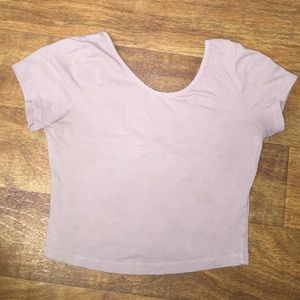 Pale Pink Open Back Croptop