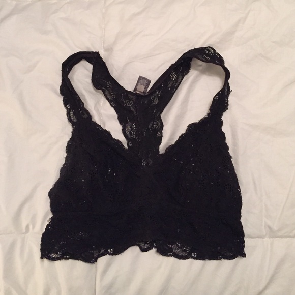 Black lace bralet