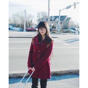 Coat (Wine Red)