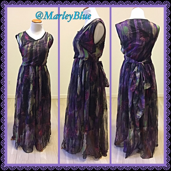 Fall Sale 🍁Chiffon Colorful Dress - Picture 2 of 4