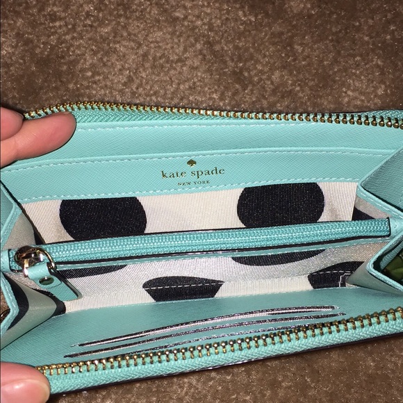 kate spade Handbags - Turquoise Kate spade wallet authentic