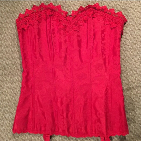 Frederick's of hollywood red corset