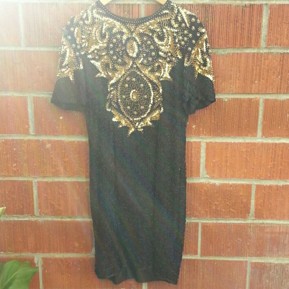 Vintage Sequin / Beaded Dress - Picture 2 of 4