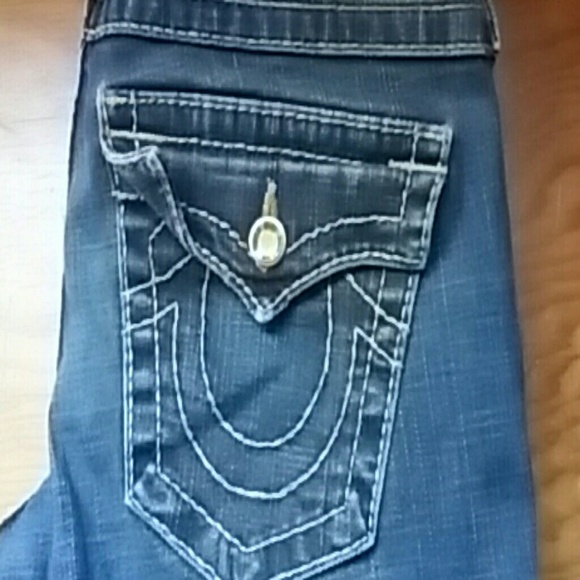 Authentic True Religion gold disco Billy sz27